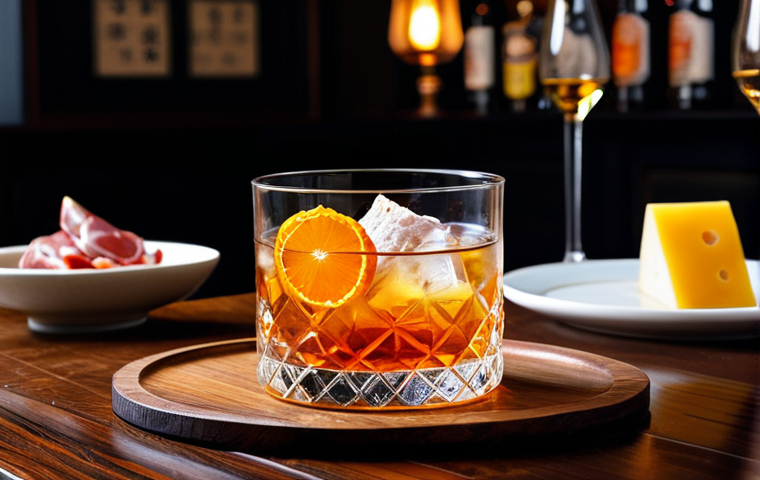 홈바텐더 일본식 칵테일 - **

A professional bartender, fully clothed in a stylish uniform, preparing a Japanese Highball cock...