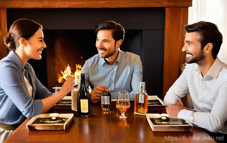 홈바텐더 술 숙성 방법 - **Image Prompt: A Symphony of Macerated Flavors**
    A person, a woman in her late 20s to early 30s...