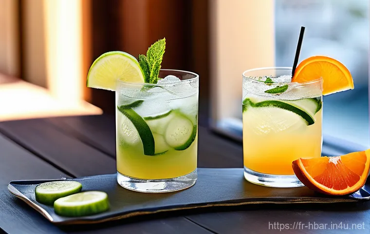 홈바텐더 하이볼 제조법 - **Prompt:** A close-up shot of a perfectly chilled highball glass, glistening with condensation, hol...
